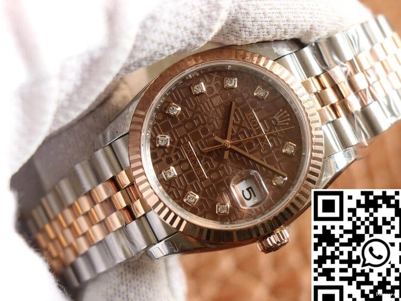 EW Factory Rolex Color Datejust Chocolate Diamond M126231-0025 Dial 0110